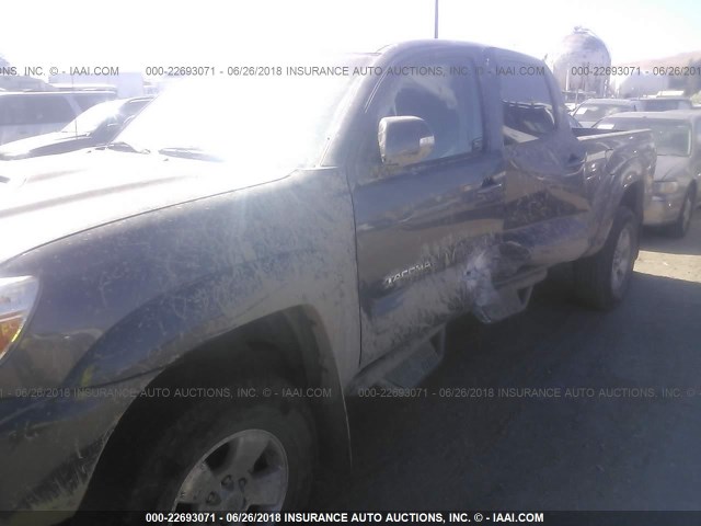 3TMMU4FN5FM081261 - 2015 TOYOTA TACOMA DOUBLE CAB LONG BED GRAY photo 6