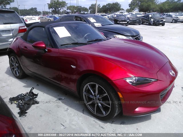 JM1NDAD7XG0100088 - 2016 MAZDA MX-5 MIATA GRAND TOURING RED photo 1