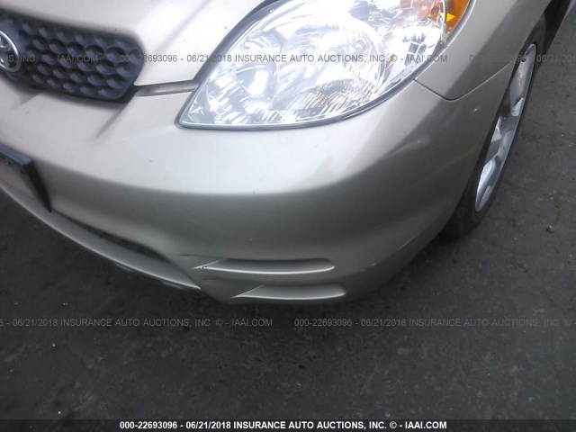 2T1KR32E63C107749 - 2003 TOYOTA COROLLA MATRIX XR TAN photo 6