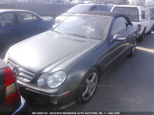 WDBTK75G06T065801 - 2006 MERCEDES-BENZ CLK 500 BLACK photo 2