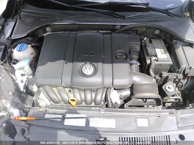 1VWAP7A31DC014993 - 2013 VOLKSWAGEN PASSAT S BLACK photo 10