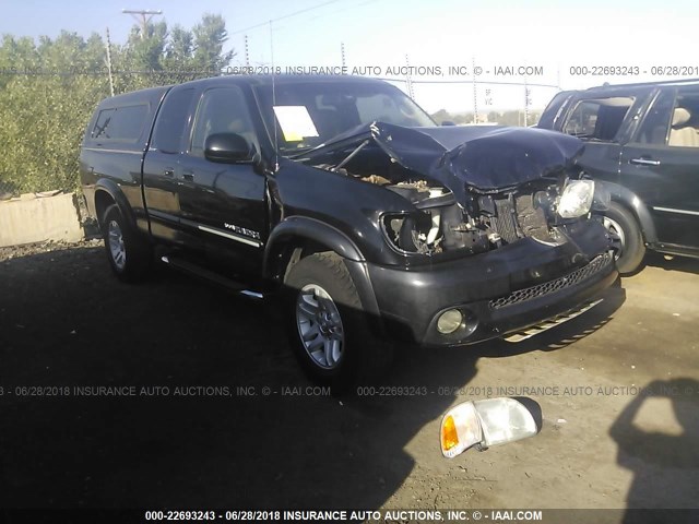 5TBBT48183S420684 - 2003 TOYOTA TUNDRA ACCESS CAB LIMITED BLACK photo 1