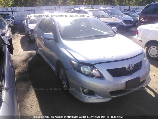 2T1BU40E69C154537 - 2009 TOYOTA COROLLA S/LE/XLE GRAY photo 1