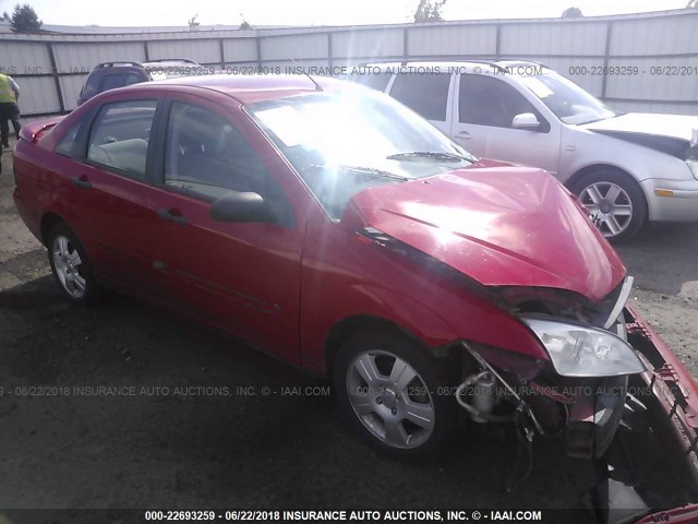 1FAFP34N47W362973 - 2007 FORD FOCUS ZX4/S/SE/SES RED photo 1