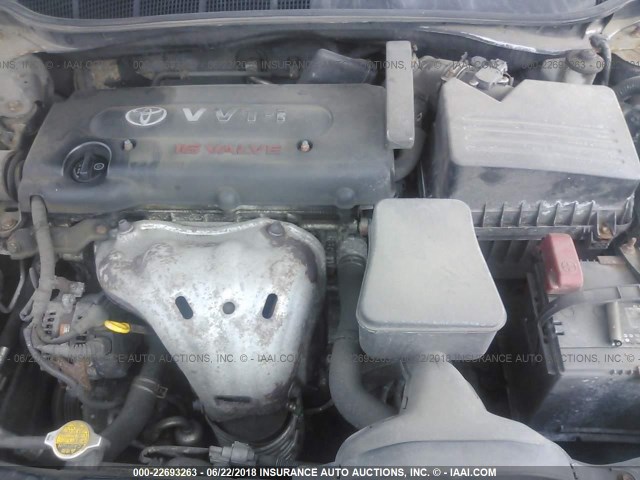 4T1BE46K37U701009 - 2007 TOYOTA CAMRY NEW GENERAT CE/LE/XLE/SE BLACK photo 10