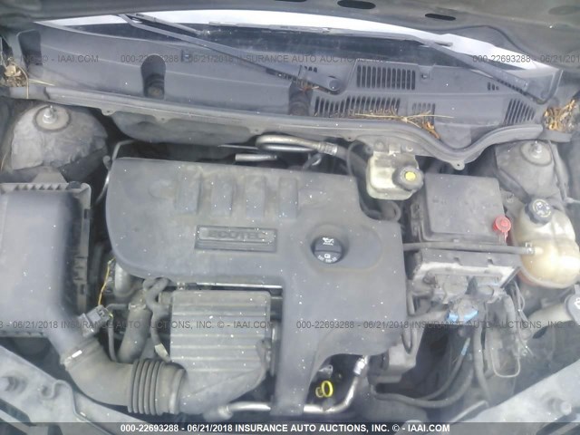 1G8AJ55F26Z199885 - 2006 SATURN ION LEVEL 2 GRAY photo 10