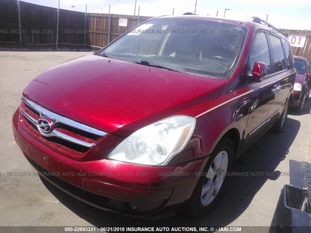 KNDMC233976023438 - 2007 HYUNDAI ENTOURAGE GLS/SE/LIMITED RED photo 2