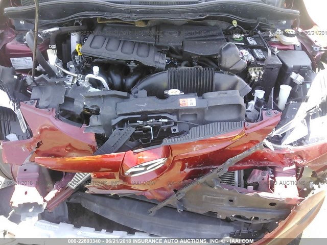 JM1DE1KY4E0172129 - 2014 MAZDA MAZDA2 SPORT RED photo 10