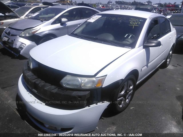 1G8AL52F43Z132098 - 2003 SATURN ION LEVEL 3 WHITE photo 2