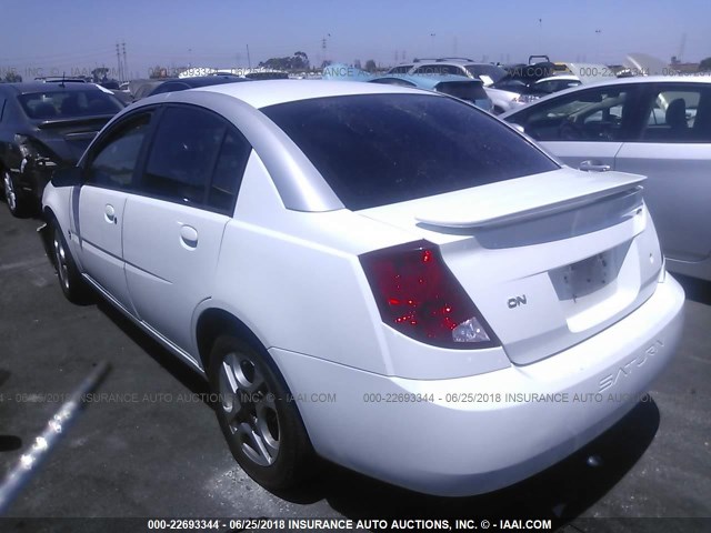 1G8AL52F43Z132098 - 2003 SATURN ION LEVEL 3 WHITE photo 3