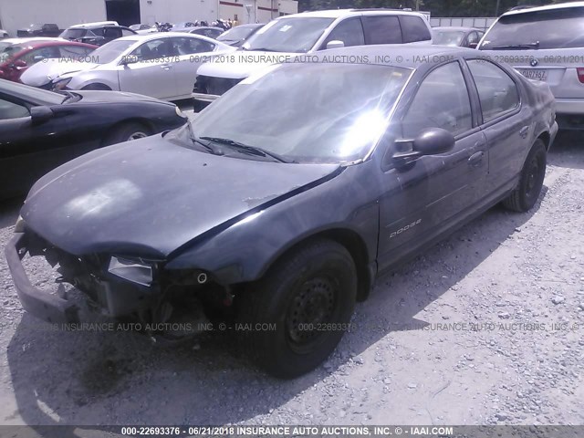 1B3EJ46XXWN300348 - 1998 DODGE STRATUS BLACK photo 2