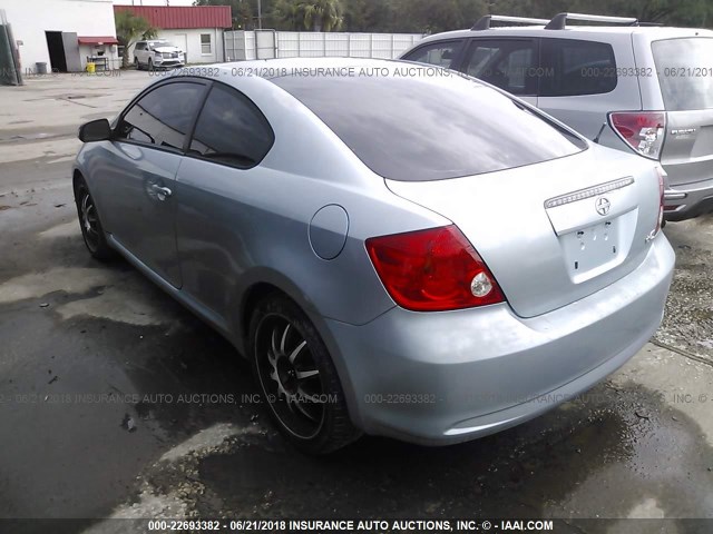 JTKDE177X50020543 - 2005 TOYOTA SCION TC 青色 照片 3