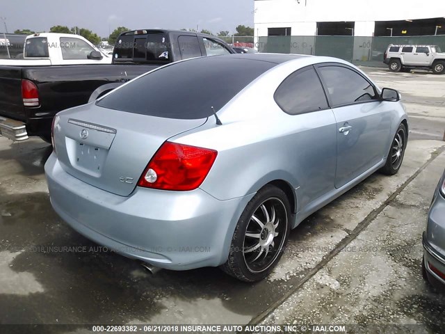 JTKDE177X50020543 - 2005 TOYOTA SCION TC 青色 照片 4