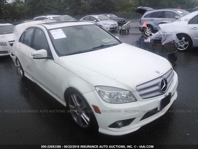 WDDGF8BB7AF486482 - 2010 MERCEDES-BENZ C 300 4MATIC WHITE photo 1