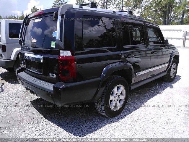 1J8HG58286C286066 - 2006 JEEP COMMANDER LIMITED BLACK photo 4