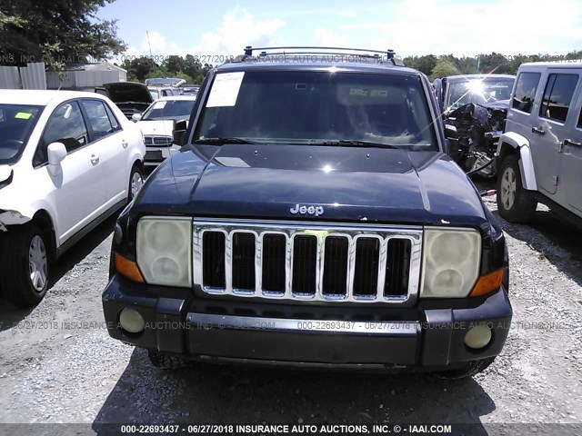 1J8HG58286C286066 - 2006 JEEP COMMANDER LIMITED BLACK photo 6