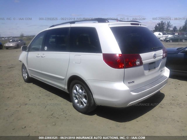 5TDZA22CX6S541571 - 2006 TOYOTA SIENNA XLE/XLE LIMITED WHITE photo 3