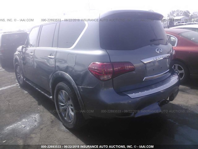 JN8AZ2NC0G9402426 - 2016 INFINITI QX80 GRAY photo 3