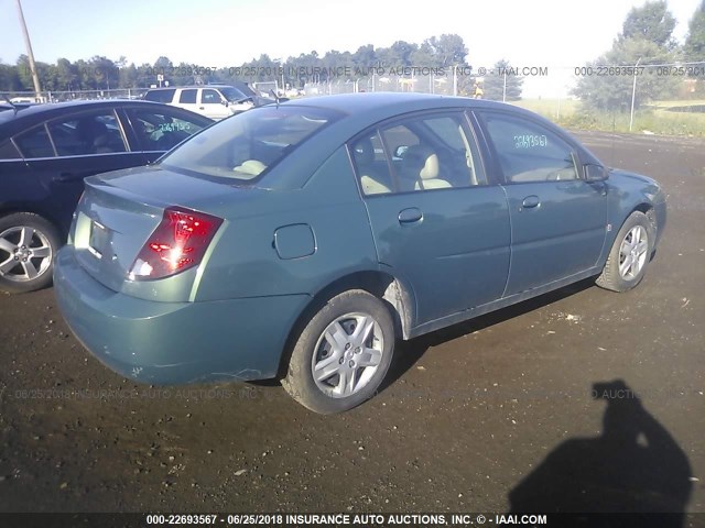 1G8AJ55F37Z112030 - 2007 SATURN ION LEVEL 2 GREEN photo 4