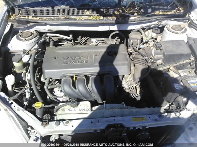 2T1LR30E55C419457 - 2005 TOYOTA COROLLA MATRIX XR SILVER photo 10