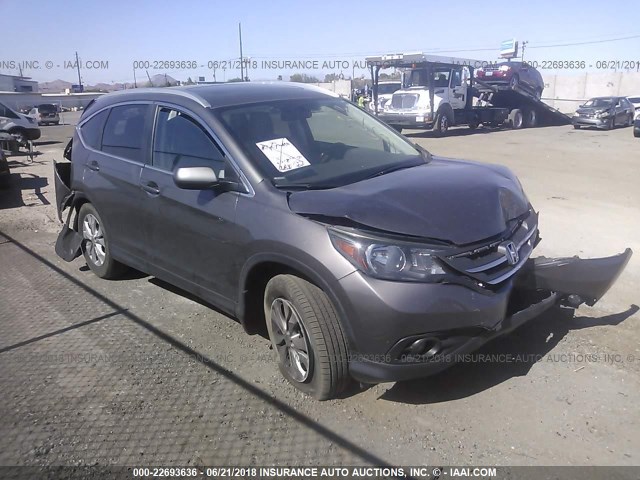 5J6RM4H70DL067877 - 2013 HONDA CR-V EXL TAN photo 1