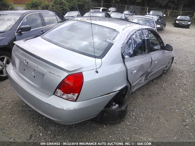 KMHDN46D56U311960 - 2006 HYUNDAI ELANTRA GLS/GT/LIMITED GRAY photo 4