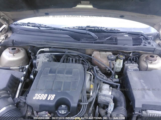 1G1ZT52835F314592 - 2005 CHEVROLET MALIBU LS Qızıl foto 10