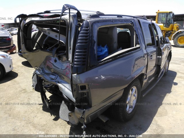 1GKFK66U95J107328 - 2005 GMC YUKON XL DENALI GRAY photo 4