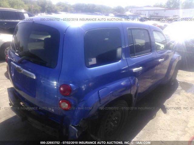 3GNDA13D86S597815 - 2006 CHEVROLET HHR LS BLUE photo 4