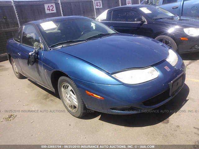 1G8ZR12701Z107845 - 2001 SATURN SC2 BLUE photo 1