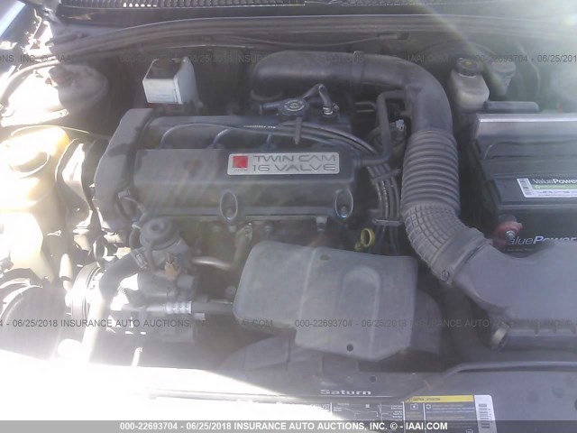 1G8ZR12701Z107845 - 2001 SATURN SC2 BLUE photo 10