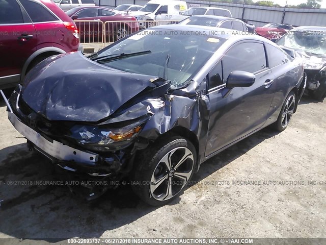 2HGFG4A53FH701810 - 2015 HONDA CIVIC SI GRAY photo 2