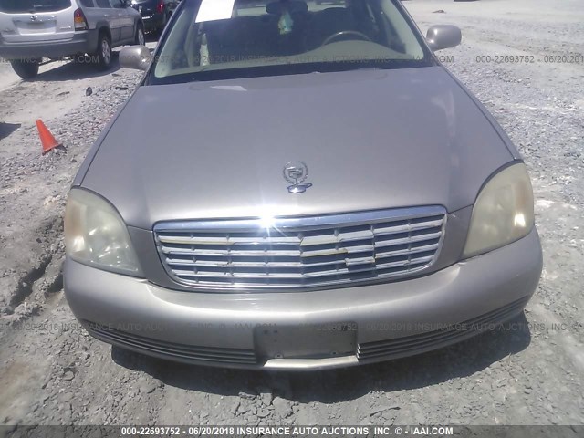 1G6KD54YX2U261628 - 2002 CADILLAC DEVILLE GOLD photo 6