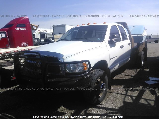 3D7MU48C13G765915 - 2003 DODGE RAM 3500 ST/SLT WHITE photo 2