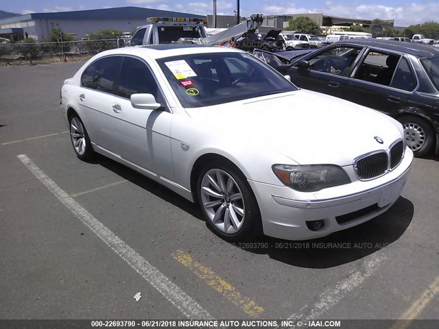 WBAHL83578DT13435 - 2008 BMW 750 I WHITE photo 1
