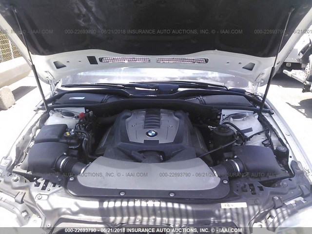 WBAHL83578DT13435 - 2008 BMW 750 I WHITE photo 10