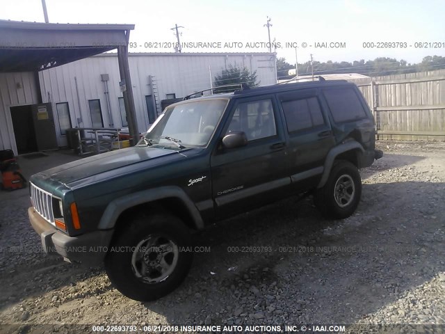 1J4FT68S3WL225783 - 1998 JEEP CHEROKEE SPORT/CLASSIC GREEN photo 2