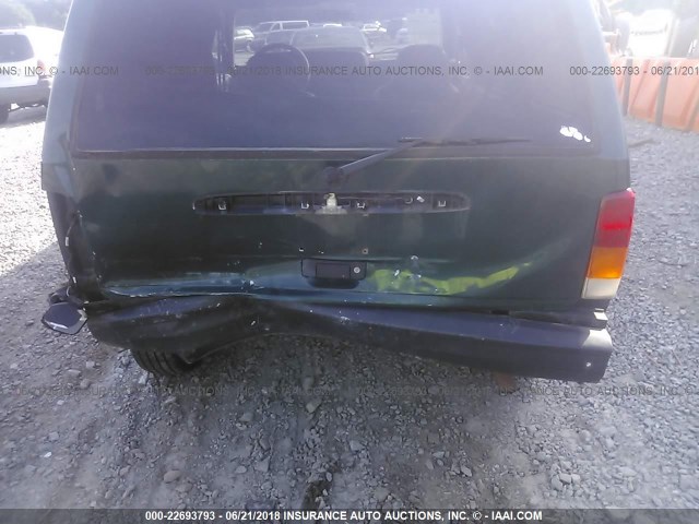 1J4FT68S3WL225783 - 1998 JEEP CHEROKEE SPORT/CLASSIC მწვანე ფოტო 6