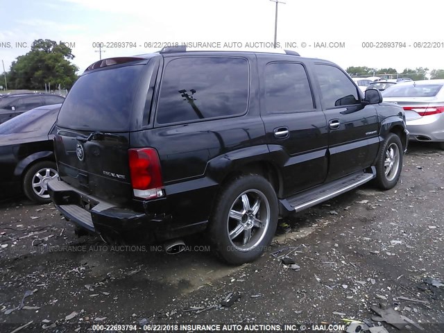 1GYEK63N64R316640 - 2004 CADILLAC ESCALADE LUXURY BLACK photo 4