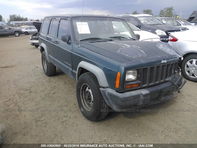 1J4FT28S7WL211443 - 1998 JEEP CHEROKEE SE GREEN photo 1