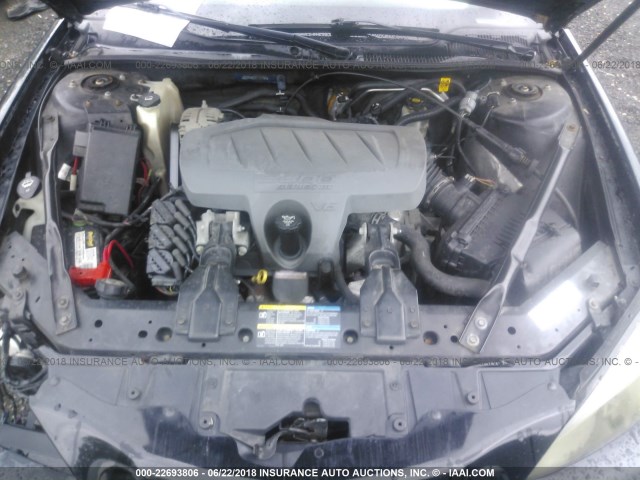2G2WP552081181151 - 2008 PONTIAC GRAND PRIX BLACK photo 10