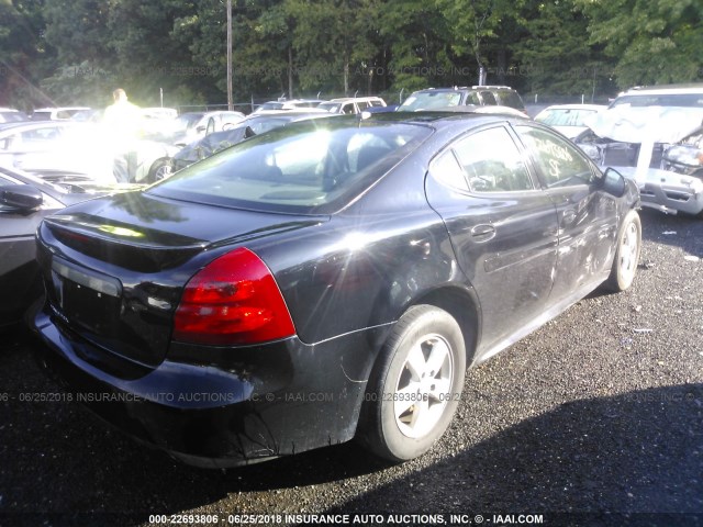 2G2WP552081181151 - 2008 PONTIAC GRAND PRIX BLACK photo 4