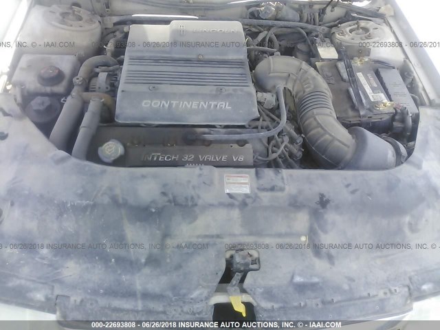 1LNLM97V3VY608879 - 1997 LINCOLN CONTINENTAL  Күміс фото 10