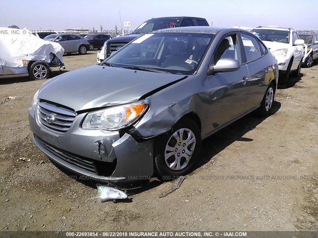 KMHDU4AD2AU191604 - 2010 HYUNDAI ELANTRA BLUE/GLS/SE SILVER photo 6