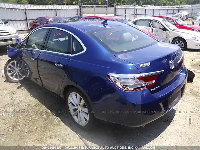 1G4PP5SK3E4215888 - 2014 BUICK VERANO BLUE photo 3