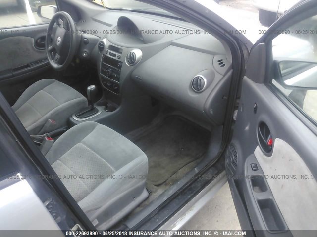1G8AL58F36Z128345 - 2006 SATURN ION LEVEL 3 GRAY photo 5