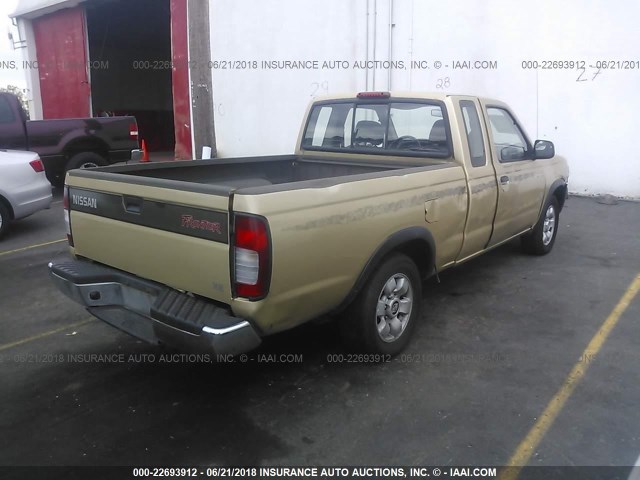 1N6DD26S8WC371440 - 1998 NISSAN FRONTIER KING CAB XE/KING CAB SE GOLD photo 4