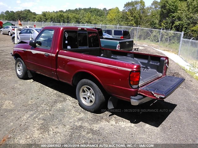 4F4YR12C9WTM38651 - 1998 MAZDA B2500 MAROON photo 3