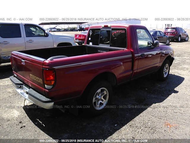 4F4YR12C9WTM38651 - 1998 MAZDA B2500 MAROON photo 4