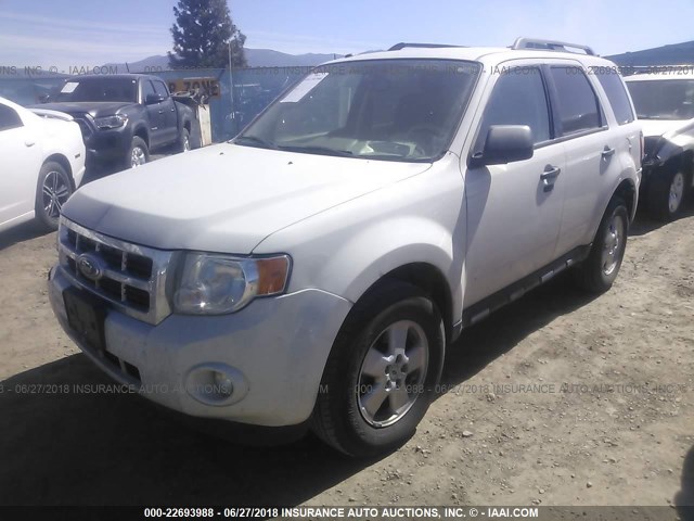 1FMCU9D77CKC56332 - 2012 FORD ESCAPE XLT WHITE photo 2